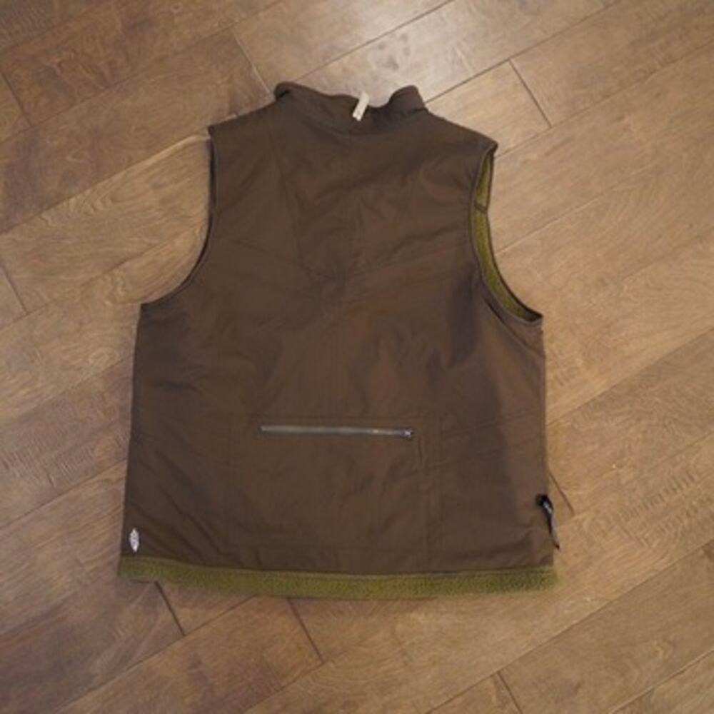 Free People Movement Sleeveless Reversible Vest Brown/Green Womens Size Large - Picture 5 of 9